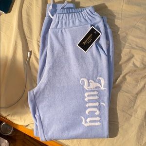 Y2K style juicy couture velour sweat pants